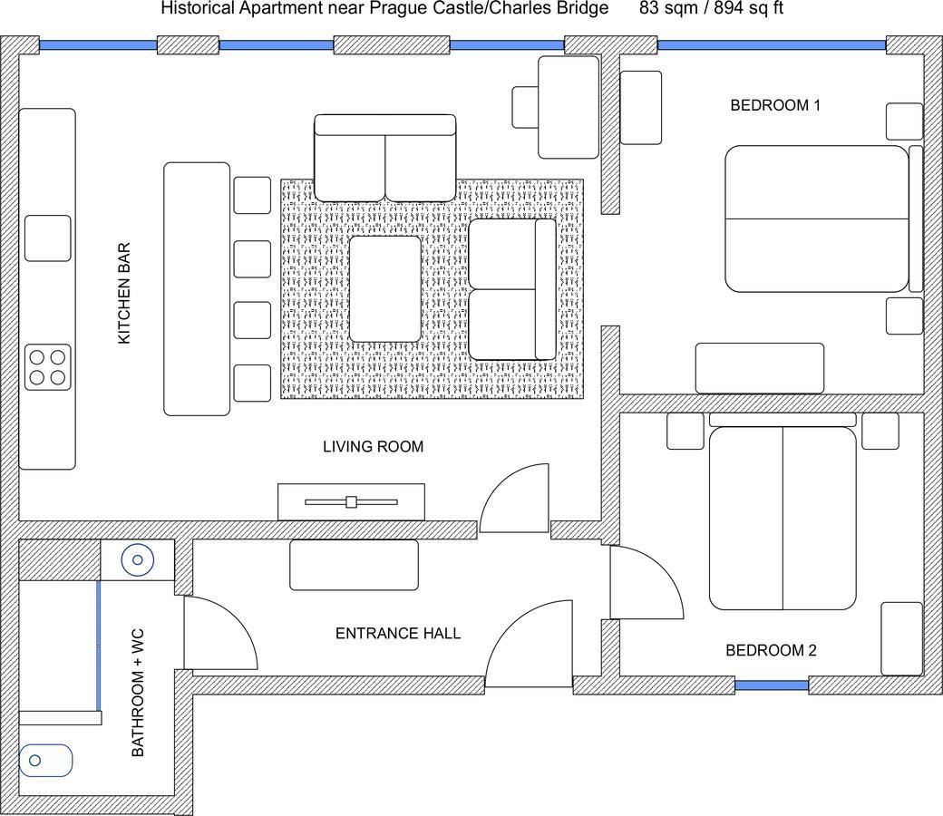 Apartamento Historical Between Castle And Charles Bridge *